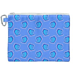 Surfer Pattern Canvas Cosmetic Bag (xxl) by bloomingvinedesign