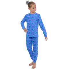 Surfer Pattern Kids  Long Sleeve Set  by bloomingvinedesign