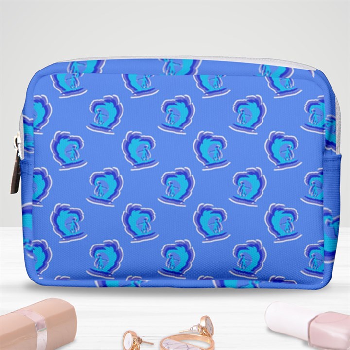 Surfer Pattern Make Up Pouch (Medium)