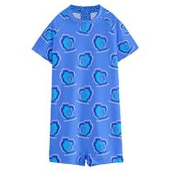 Surfer Pattern Kids  Boyleg Half Suit Swimwear by bloomingvinedesign