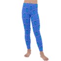 Surfer Pattern Kids  Lightweight Velour Leggings View1