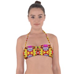 Abstract 27 Halter Bandeau Bikini Top