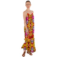 Abstract 27 Cami Maxi Ruffle Chiffon Dress by ArtworkByPatrick