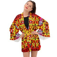 Abstract 27 Long Sleeve Kimono