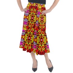 Abstract 27 Midi Mermaid Skirt