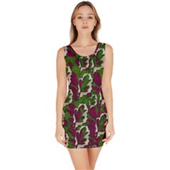 Green Fauna And Leaves In So Decorative Style Bodycon Dress by pepitasart