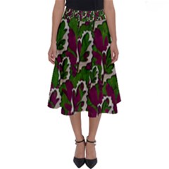 Green Fauna And Leaves In So Decorative Style Perfect Length Midi Skirt by pepitasart