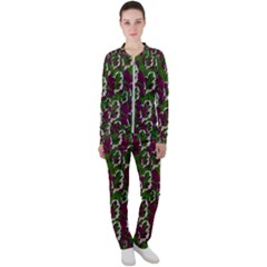 Green Fauna And Leaves In So Decorative Style Casual Jacket And Pants Set by pepitasart