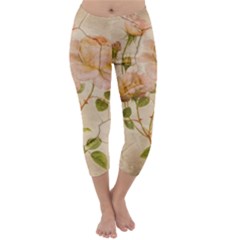 Rose Flower 2507641 1920 Capri Winter Leggings  by vintage2030