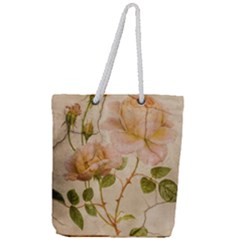 Rose Flower 2507641 1920 Full Print Rope Handle Tote (large) by vintage2030