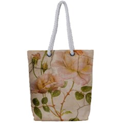 Rose Flower 2507641 1920 Full Print Rope Handle Tote (small) by vintage2030