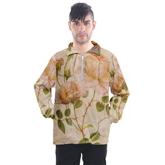 Rose Flower 2507641 1920 Men s Half Zip Pullover by vintage2030