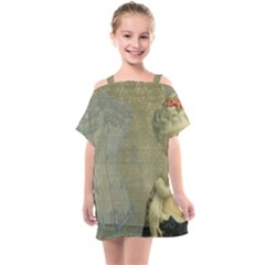 Vintage 1047910 1280 Kids  One Piece Chiffon Dress by vintage2030