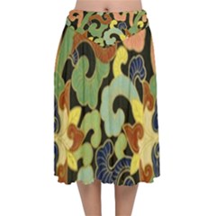 Abstract 2920824 960 720 Velvet Flared Midi Skirt by vintage2030