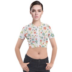 Abstract 1296713 960 720 Short Sleeve Cropped Jacket by vintage2030