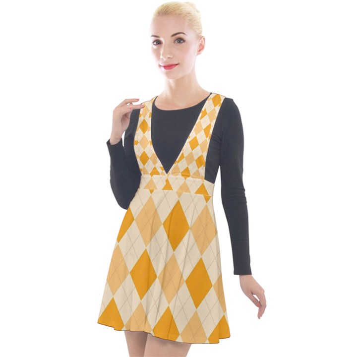 Argyle 909253 960 720 Plunge Pinafore Velour Dress