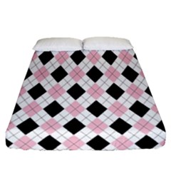 Argyle 316837 960 720 Fitted Sheet (queen Size) by vintage2030