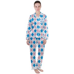 Argyle 316838 960 720 Satin Long Sleeve Pyjamas Set by vintage2030