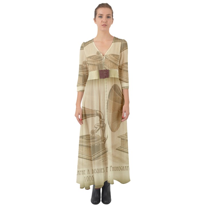 Vintage 979490 1280 Button Up Boho Maxi Dress