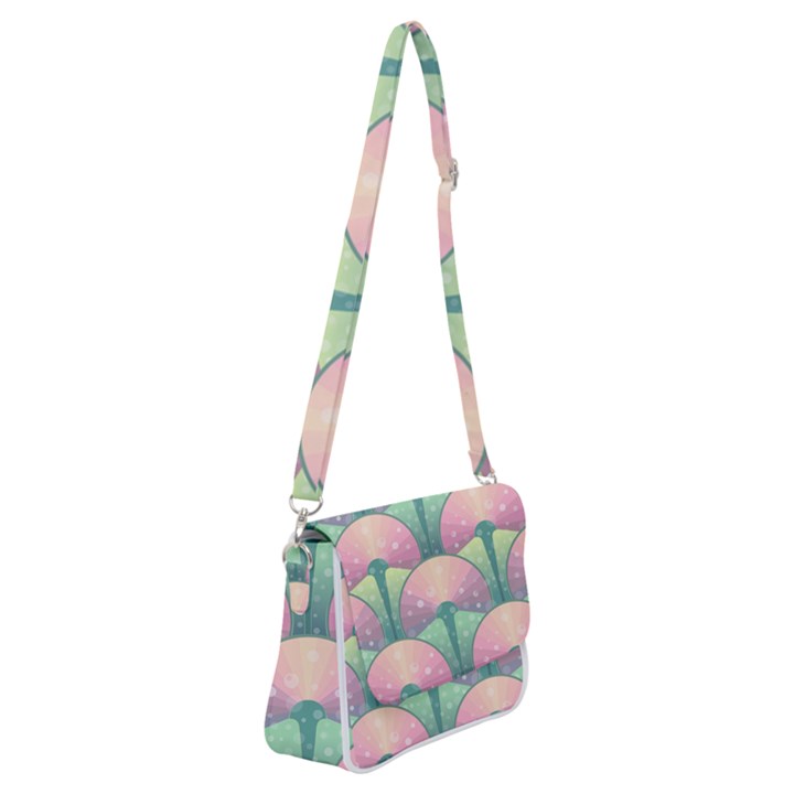 Seamless Pattern 1085297 960 720 Shoulder Bag with Back Zipper