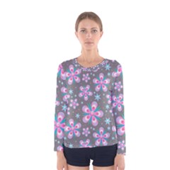 Seamless Pattern 1086662 960 720 Women s Long Sleeve Tee