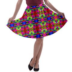 Abstract 28 A-line Skater Skirt by ArtworkByPatrick