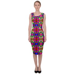 Abstract 28 Sleeveless Pencil Dress by ArtworkByPatrick