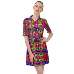 Abstract 28 Belted Shirt Dress