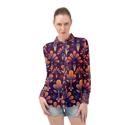 Abstract Background 2033523 960 720 Long Sleeve Chiffon Shirt by vintage2030