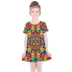 Abstract 30 Kids  Simple Cotton Dress by ArtworkByPatrick