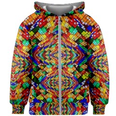 Abstract 30 Kids  Zipper Hoodie Without Drawstring by ArtworkByPatrick