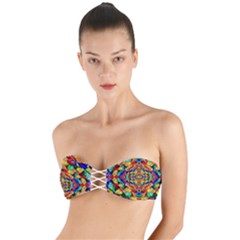 Abstract 30 Twist Bandeau Bikini Top