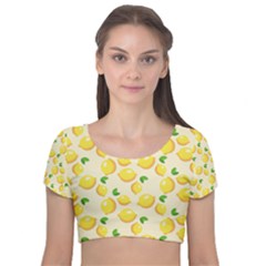 Fruits 1193727 960 720 Velvet Short Sleeve Crop Top  by vintage2030