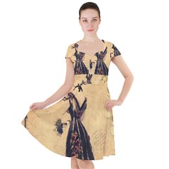 Steampunk 3899496 960 720 Cap Sleeve Midi Dress