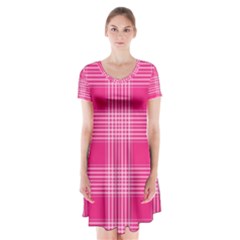 Checks 316856 960 720 Short Sleeve V-neck Flare Dress by vintage2030