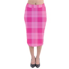 Checks 316856 960 720 Velvet Midi Pencil Skirt by vintage2030