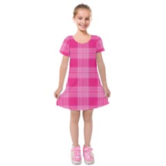 Checks 316856 960 720 Kids  Short Sleeve Velvet Dress