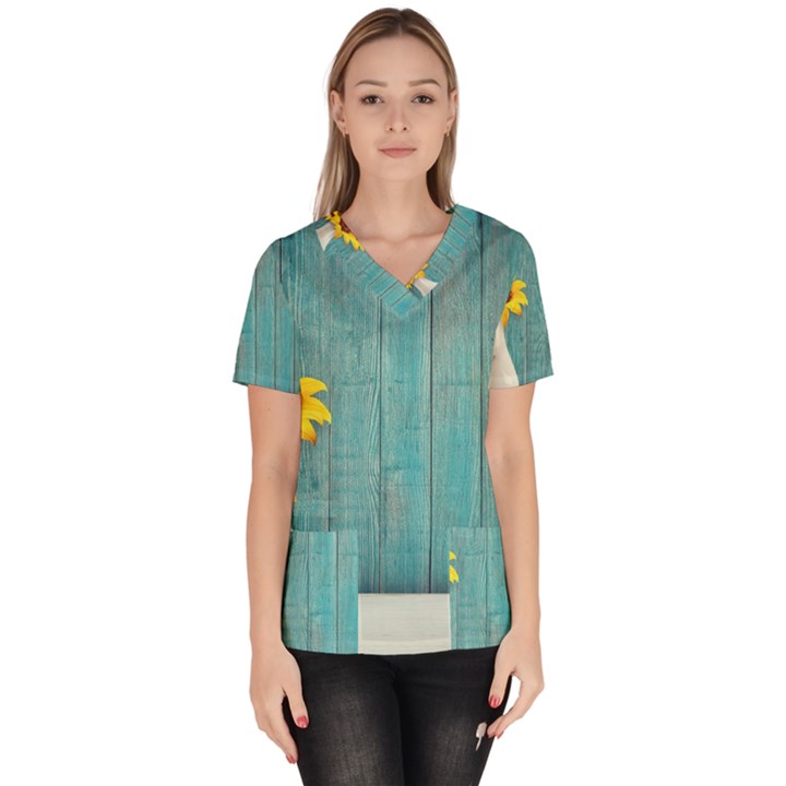 Sun Flower 3292932 960 720 Women s V-Neck Scrub Top