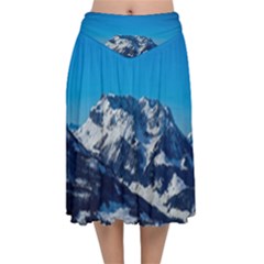 Mountain 4017326 960 720 Velvet Flared Midi Skirt by vintage2030