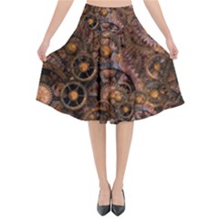 Steampunk 3169877 960 720 Flared Midi Skirt by vintage2030