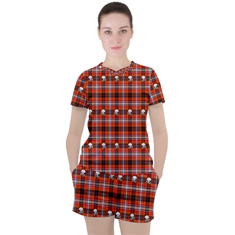 Plaid 857955 960 720 Women s Tee And Shorts Set by vintage2030