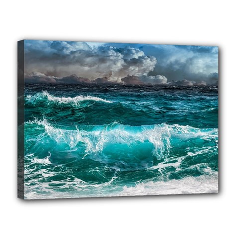 Waves 3975256 960 720 Canvas 16  X 12  (stretched) by vintage2030