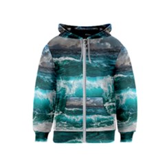 Waves 3975256 960 720 Kids  Zipper Hoodie