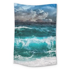 Waves 3975256 960 720 Large Tapestry