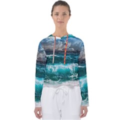 Waves 3975256 960 720 Women s Slouchy Sweat