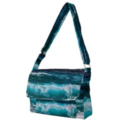 Waves 3975256 960 720 Full Print Messenger Bag by vintage2030