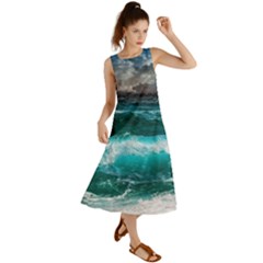 Waves 3975256 960 720 Summer Maxi Dress