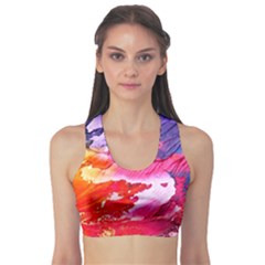 Abstract 2468874 960 720 Sports Bra by vintage2030