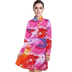 Abstract 2468874 960 720 Long Sleeve Chiffon Shirt Dress