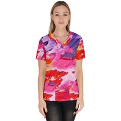 Abstract 2468874 960 720 Women s V-neck Scrub Top by vintage2030